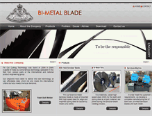 Tablet Screenshot of bimetalblade.com